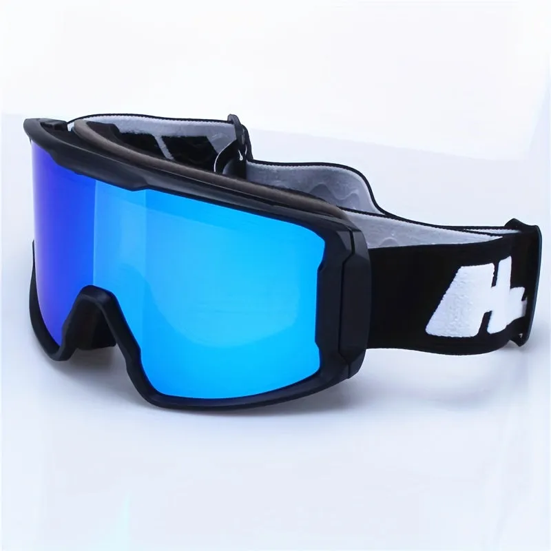 Double Lens Layers Anti-Fog Ski Goggles, Over Glasses Ski Glasses for Snow Snowboard