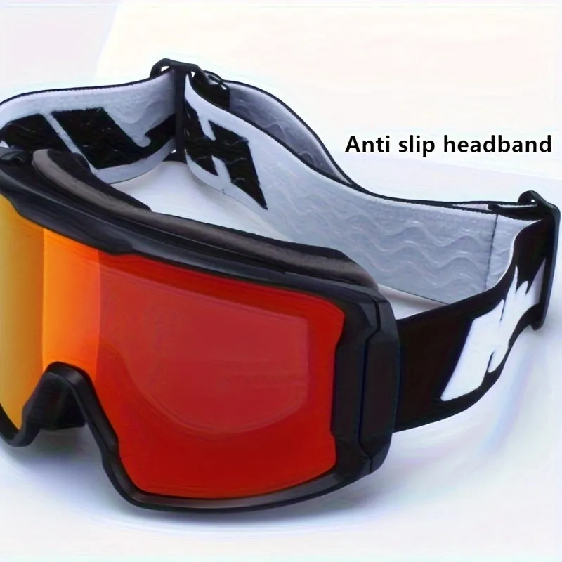 Double Lens Layers Anti-Fog Ski Goggles, Over Glasses Ski Glasses for Snow Snowboard