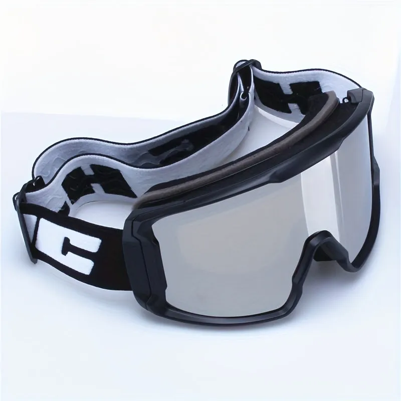 Double Lens Layers Anti-Fog Ski Goggles, Over Glasses Ski Glasses for Snow Snowboard