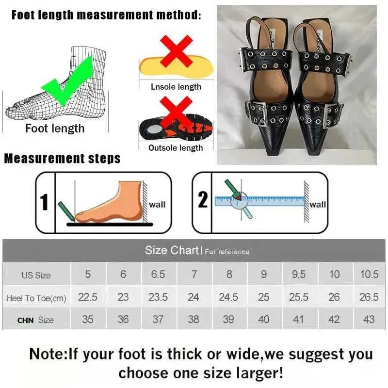 Dress Shoes New Womens Sandals Pointed Toe  Spring Fashion Shallow Foot Sling Womens Sandals Flat Shoes Large Size XW6.5