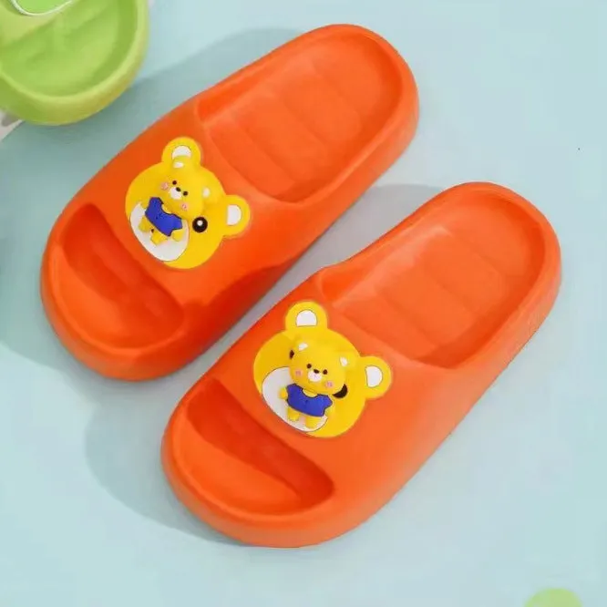 Dunnmall Summer Children's Slippers Cartoon Slippers Colorful Shit Feeling Indoor Slippers Non-Slip Waterproof Beach Slippers