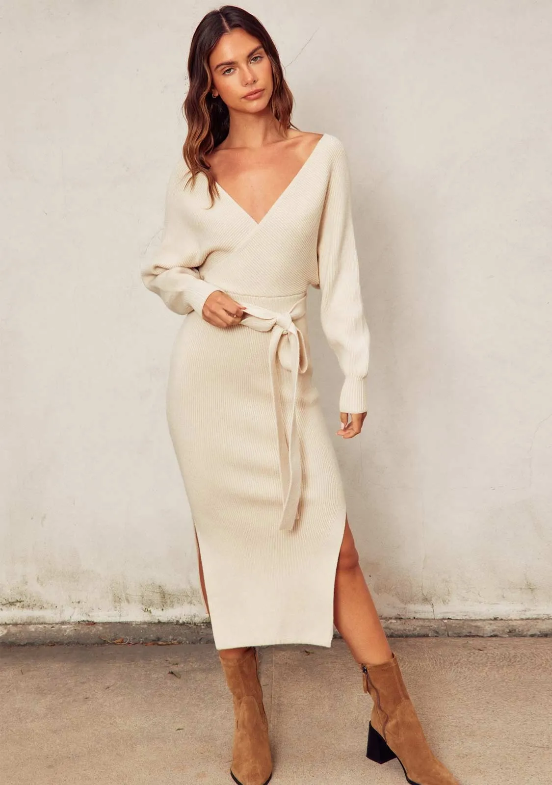 Easy To Love Knitted Midi Dress