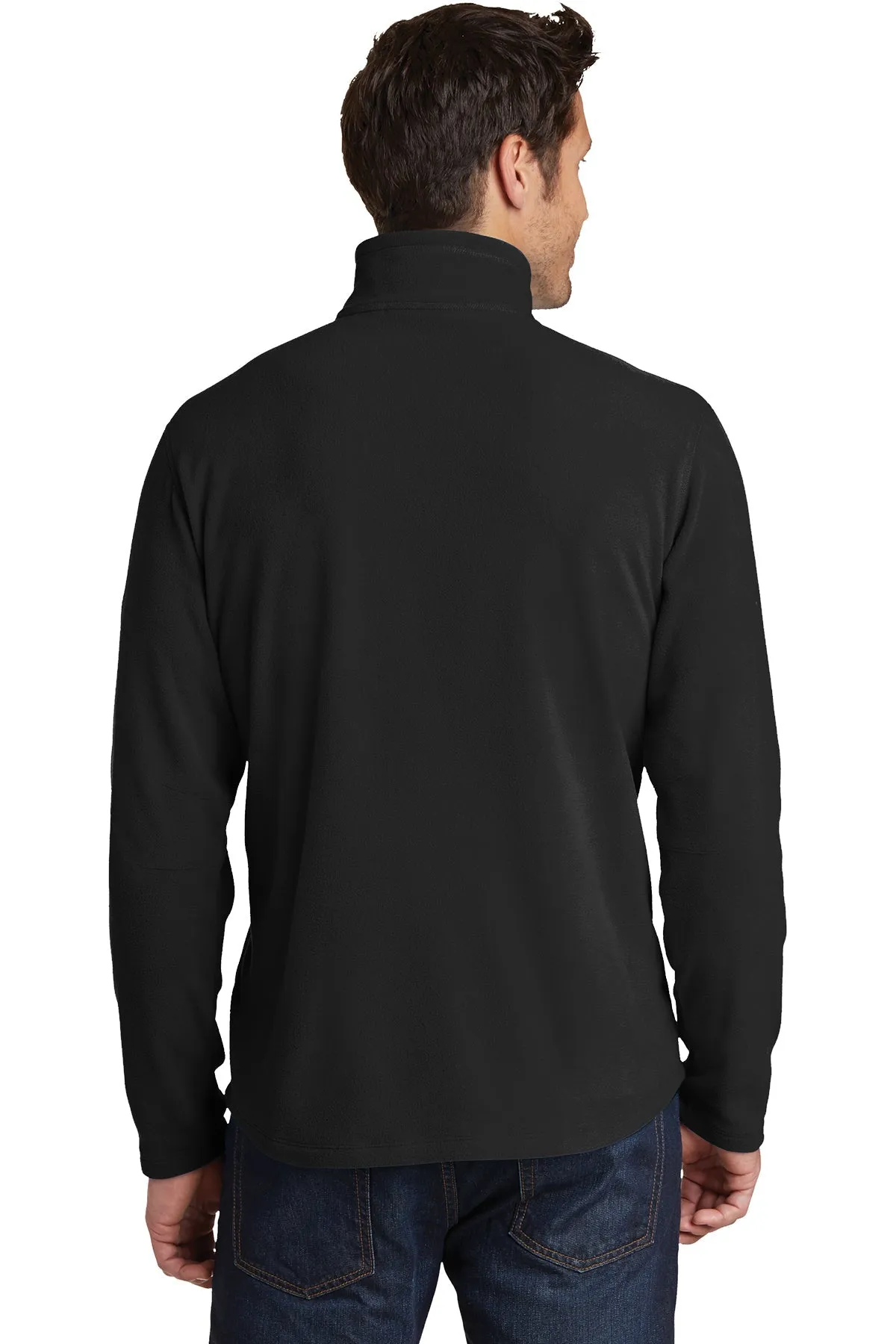 Eddie Bauer 1/2-Zip Custom Microfleece Jackets, Black