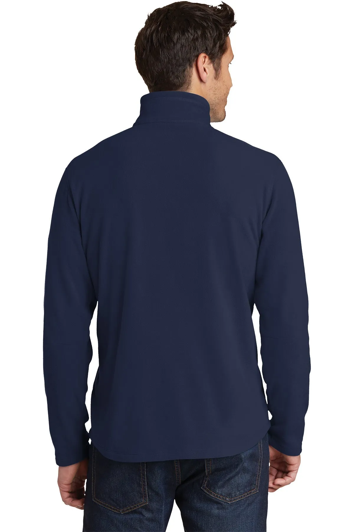 Eddie Bauer 1/2-Zip Custom Microfleece Jackets, Navy