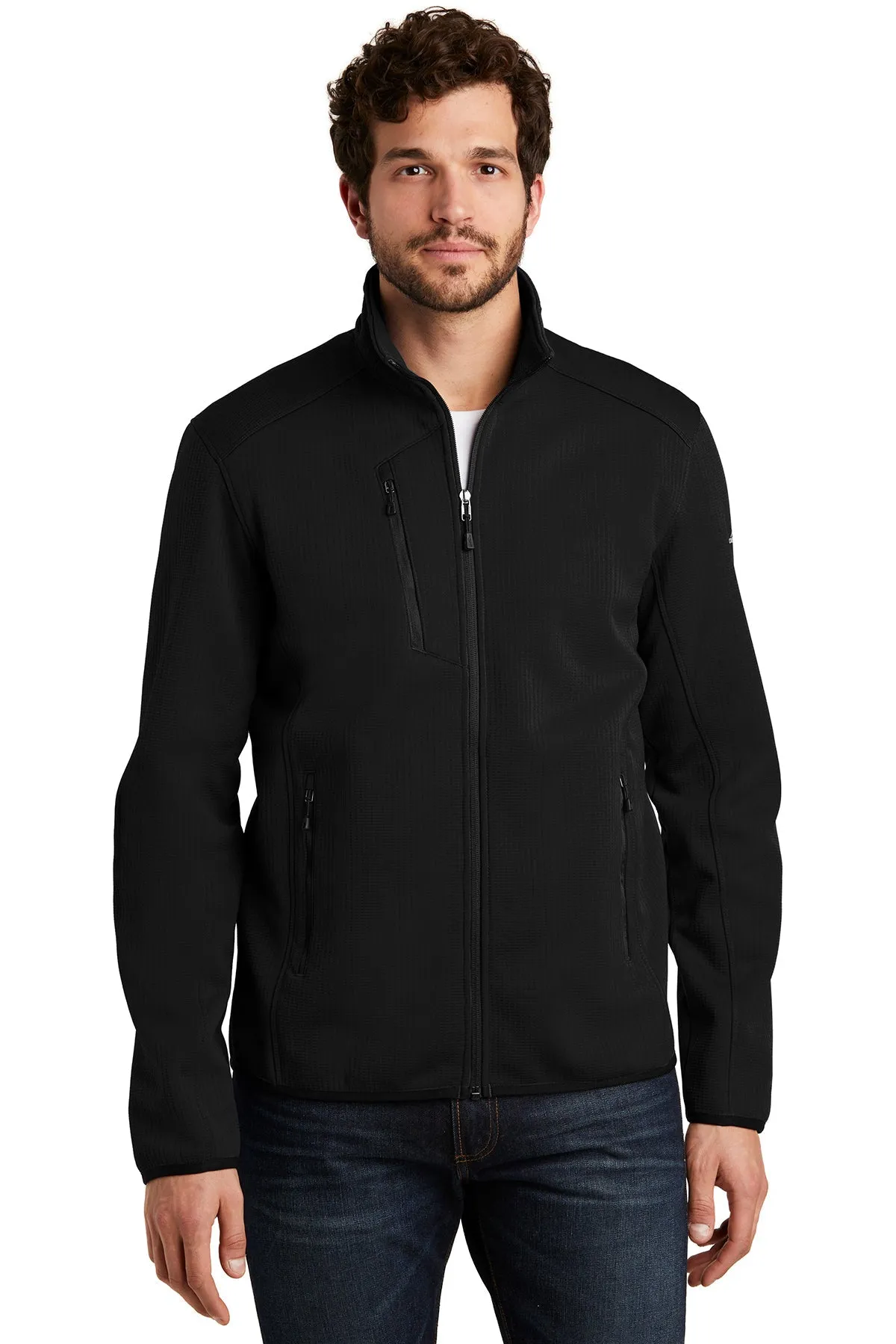 Eddie Bauer Dash Customized Full-Zip Fleece Jackets, Black