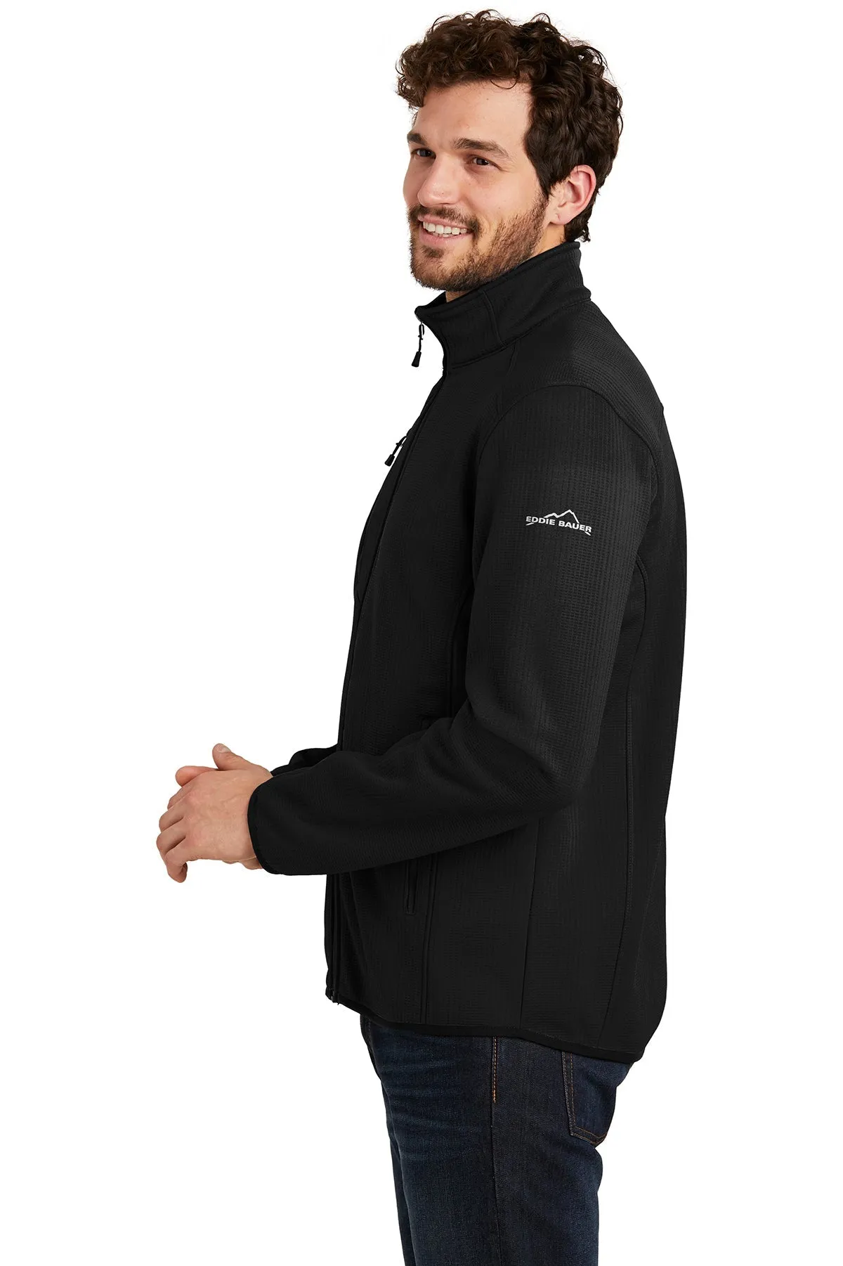 Eddie Bauer Dash Customized Full-Zip Fleece Jackets, Black