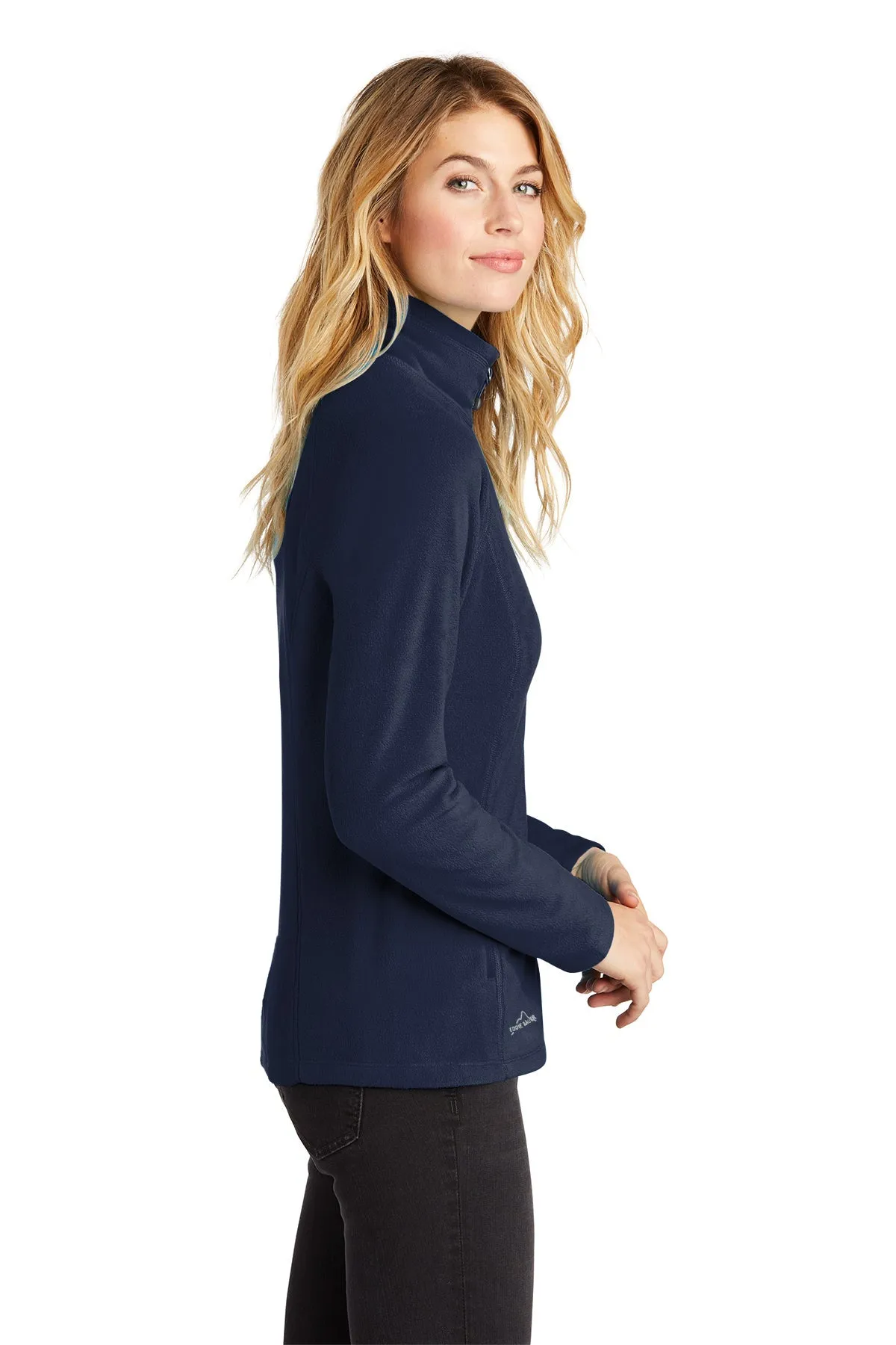 Eddie Bauer Ladies Custom Microfleece Jackets, Navy