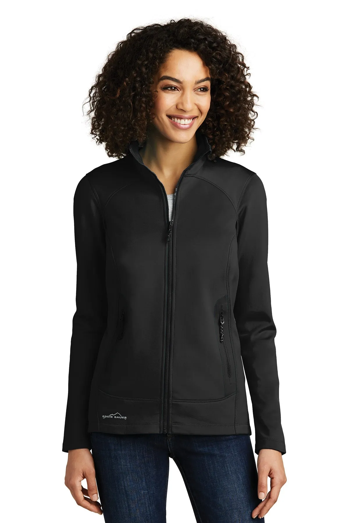 Eddie Bauer Ladies Highpoint Custom Fleece Jackets, Black