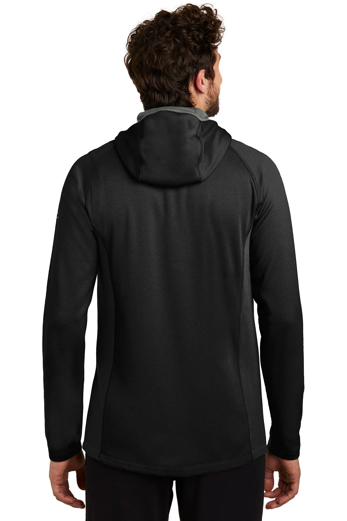 Eddie Bauer Sport Hooded Customized Fleece Jackets, Black