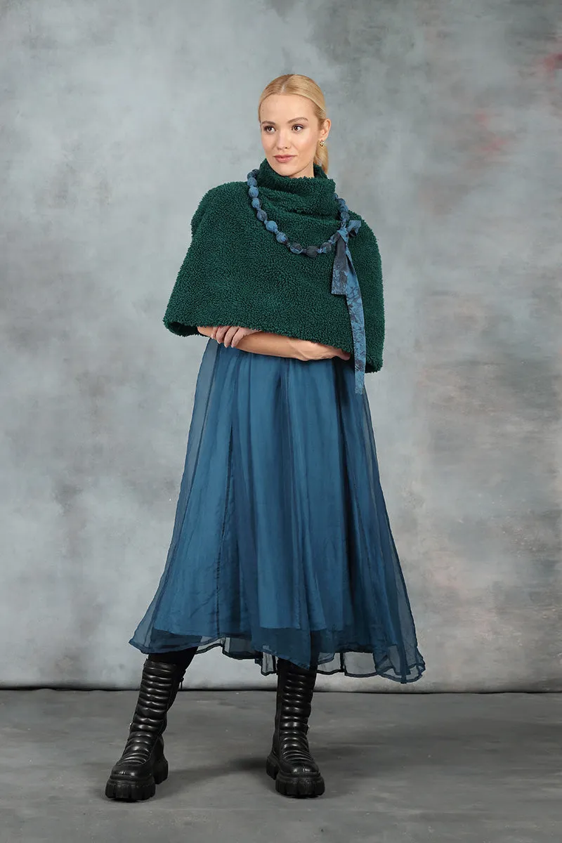 Emerald Teddy Cotton Poncho