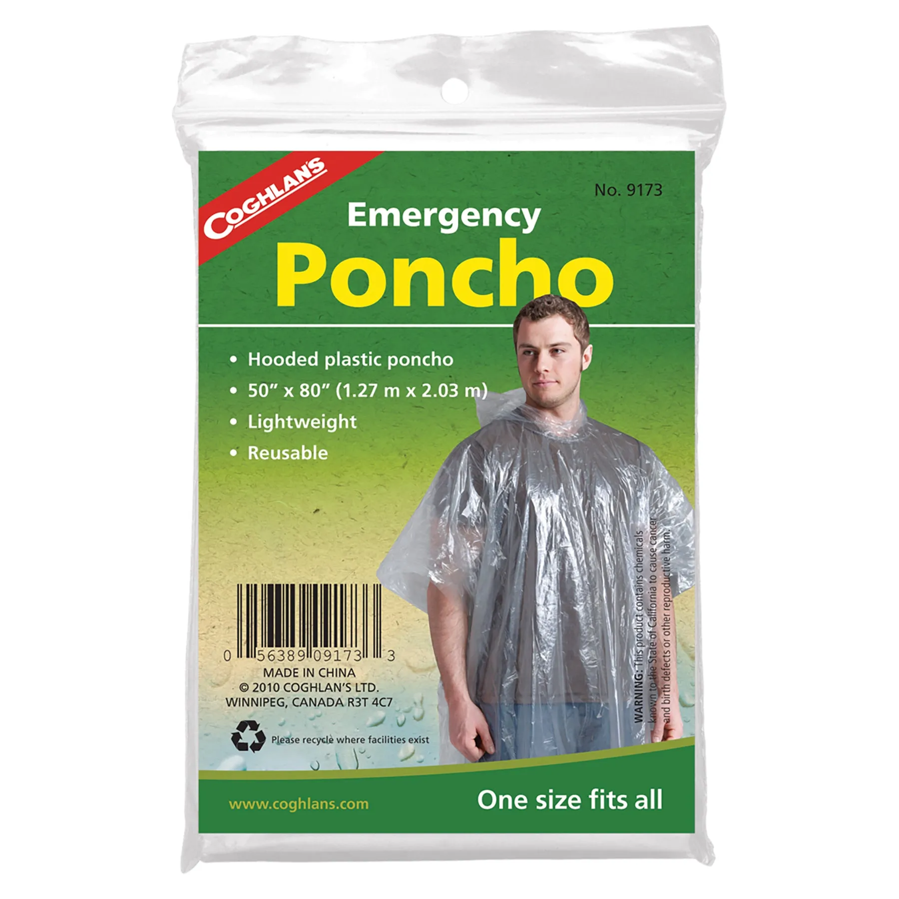 Emergency Rain Poncho