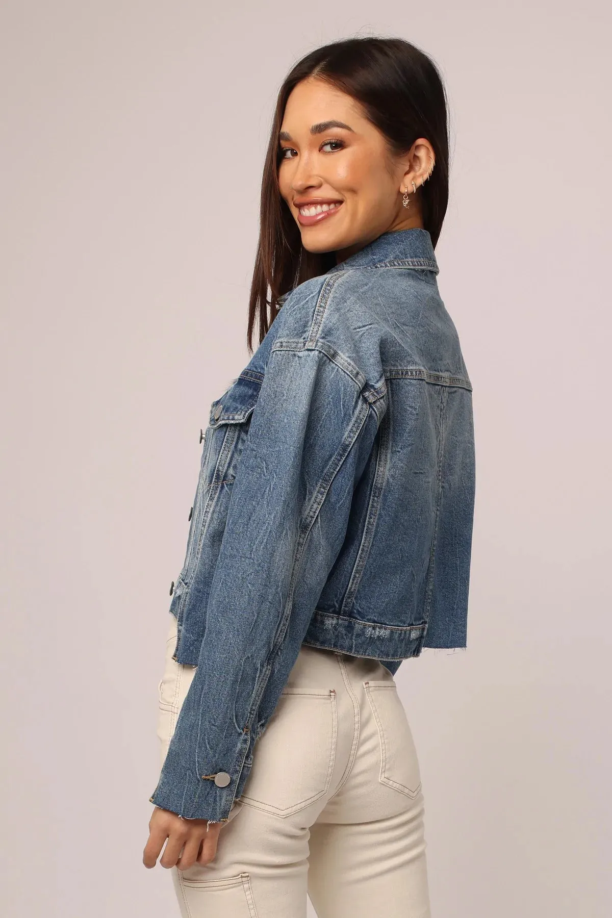 EMMY UNEVEN HEM JACKET MID CITY