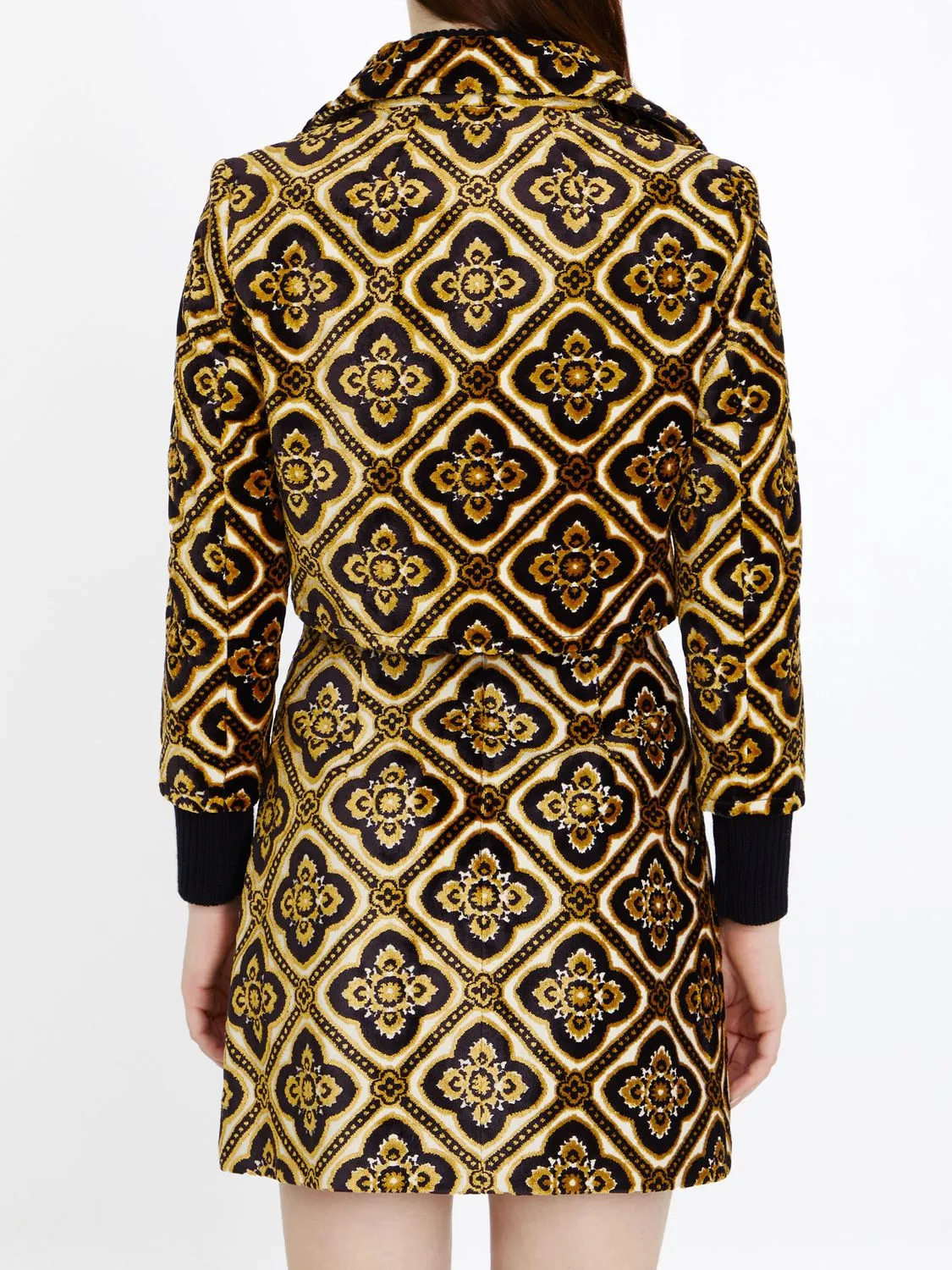 ETRO Elegant Velvet Cropped Jacket with Medallion Patterns for Women - FW23