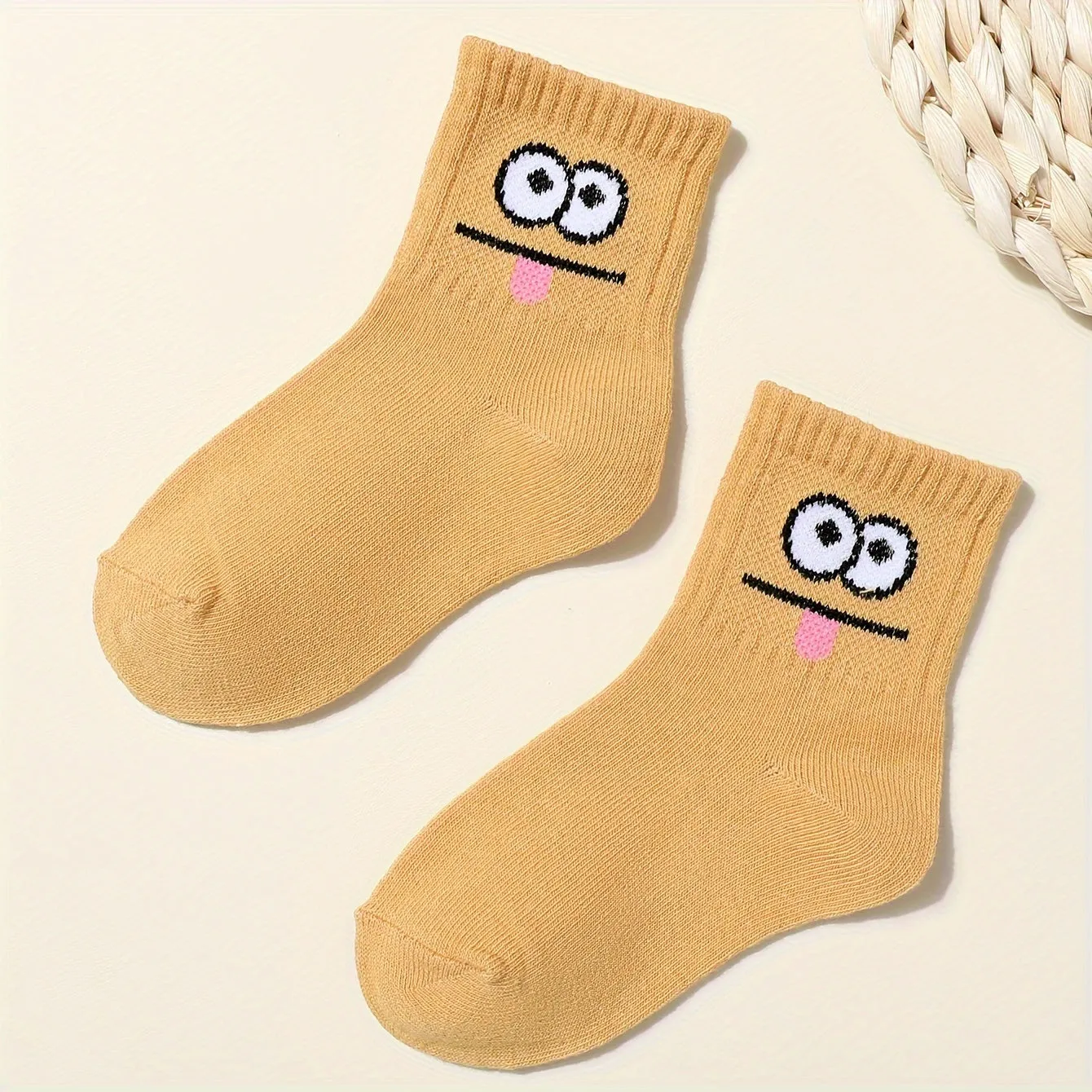 Eyes Pattern 10/20 Pairs Boys Short Socks, Comfy Breathable Sweat Resistant Anti-odor Socks For Spring Summer