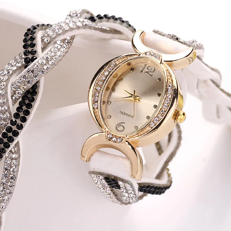 Fashion New Arrive Luxury Rhinestone Bracelet Women Watch Wristwatch Watch Women Watches Relogio Rhinestone Watch