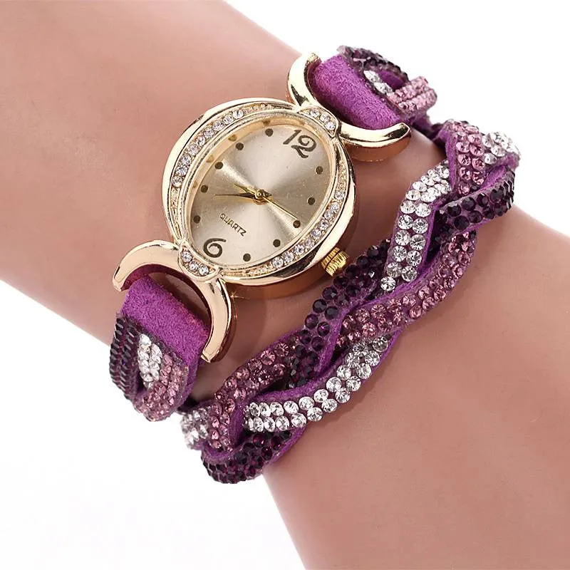 Fashion New Arrive Luxury Rhinestone Bracelet Women Watch Wristwatch Watch Women Watches Relogio Rhinestone Watch