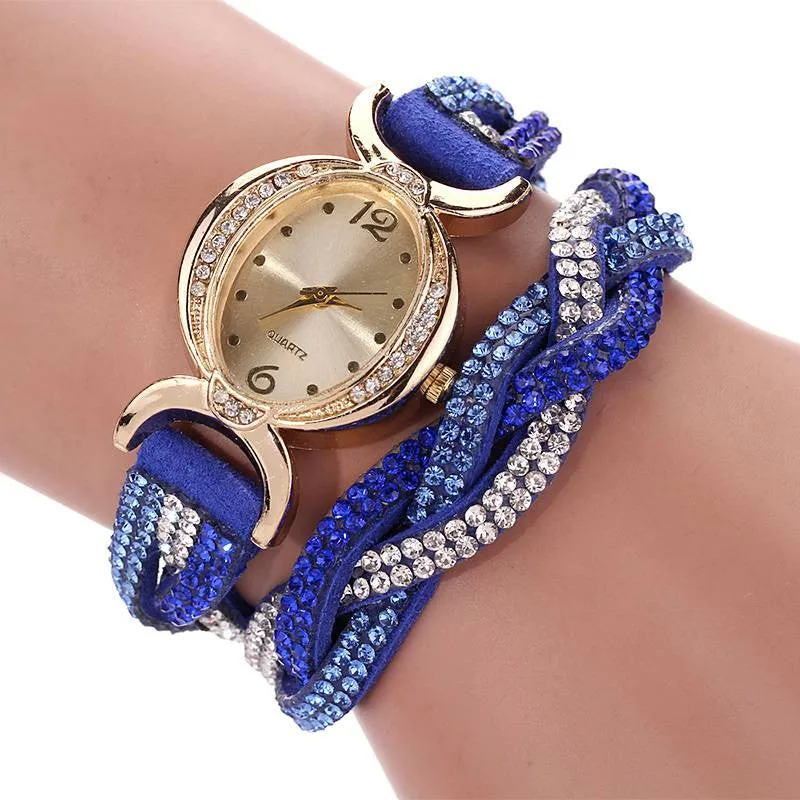 Fashion New Arrive Luxury Rhinestone Bracelet Women Watch Wristwatch Watch Women Watches Relogio Rhinestone Watch