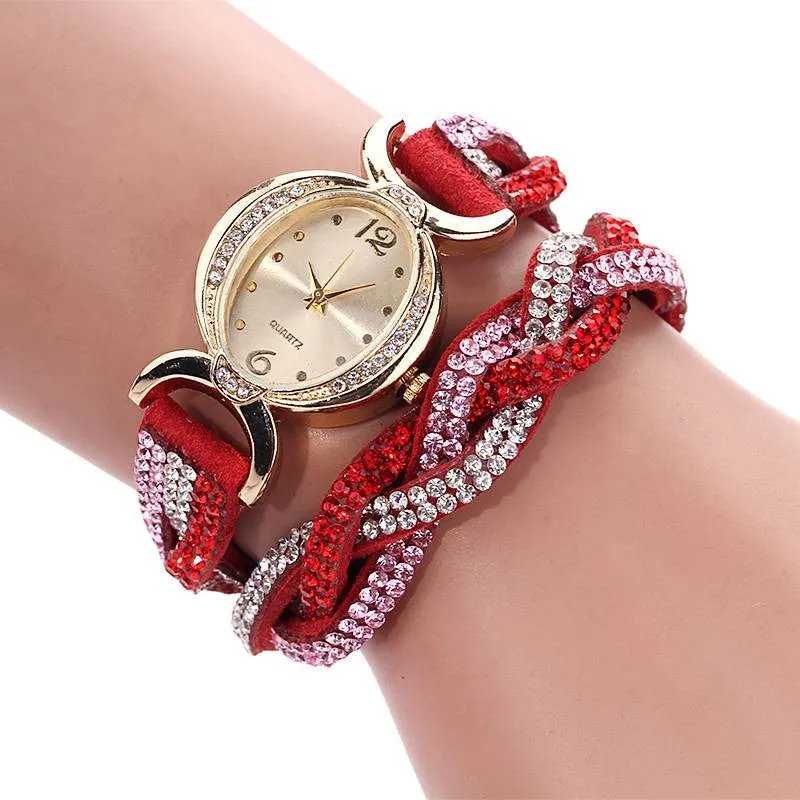 Fashion New Arrive Luxury Rhinestone Bracelet Women Watch Wristwatch Watch Women Watches Relogio Rhinestone Watch