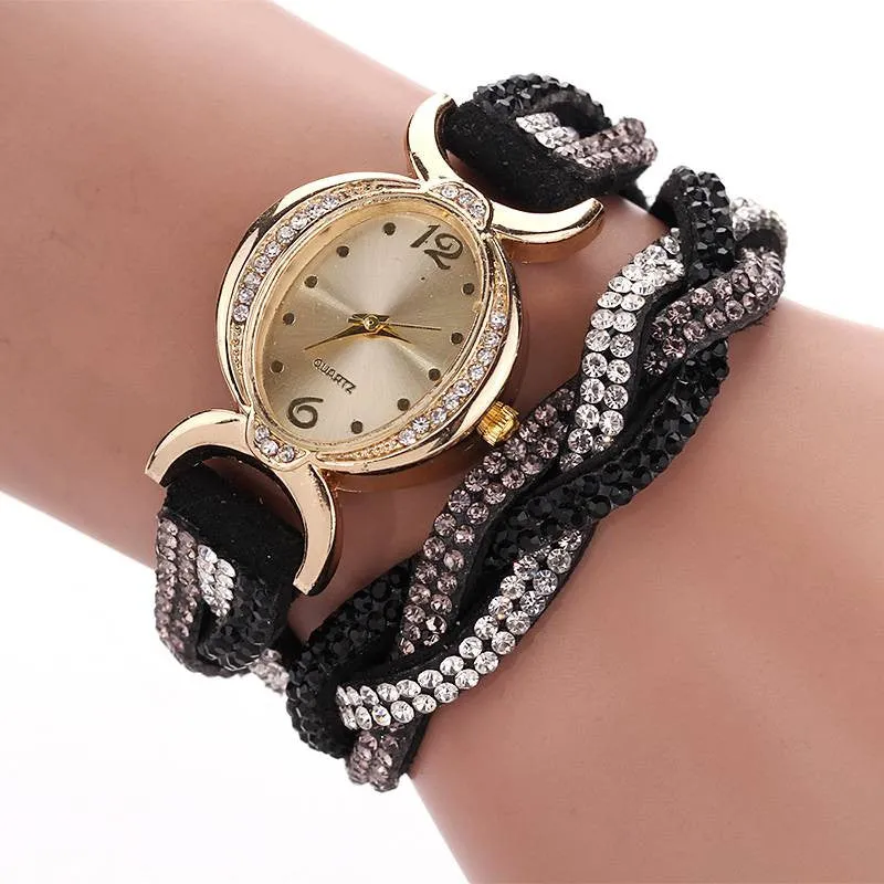 Fashion New Arrive Luxury Rhinestone Bracelet Women Watch Wristwatch Watch Women Watches Relogio Rhinestone Watch