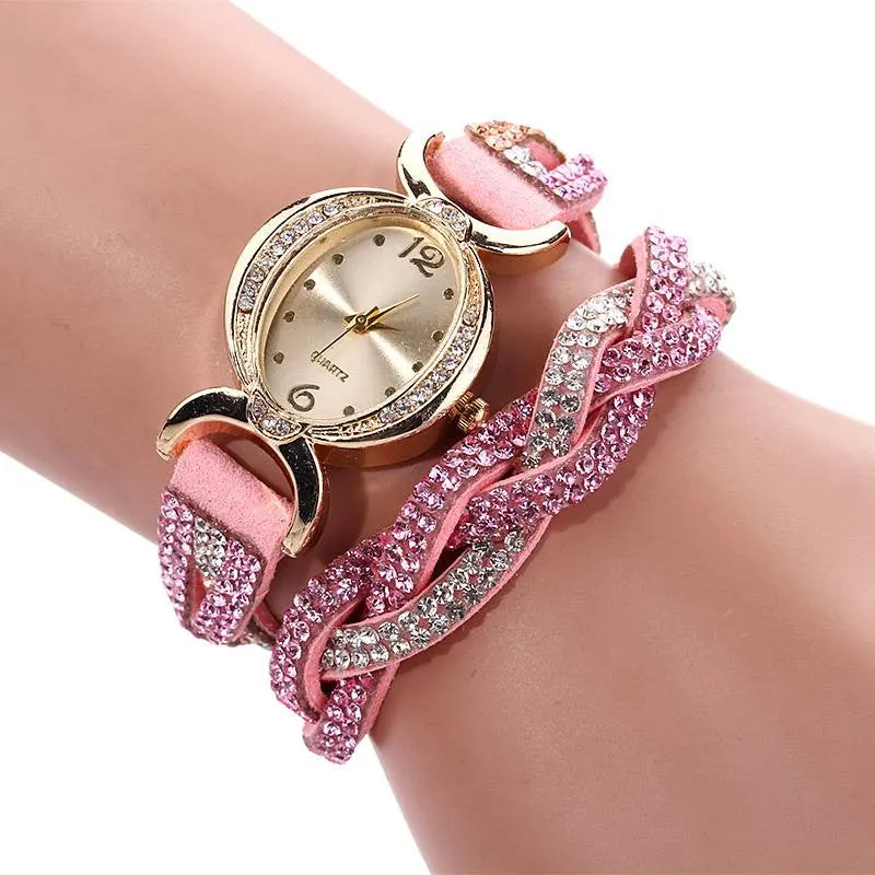 Fashion New Arrive Luxury Rhinestone Bracelet Women Watch Wristwatch Watch Women Watches Relogio Rhinestone Watch