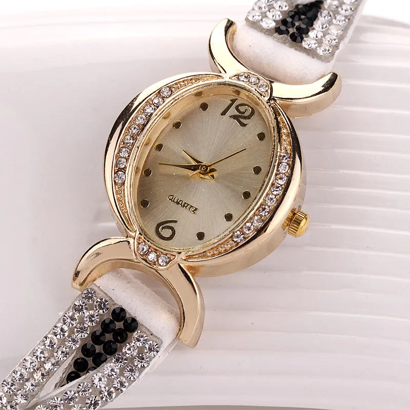 Fashion New Arrive Luxury Rhinestone Bracelet Women Watch Wristwatch Watch Women Watches Relogio Rhinestone Watch