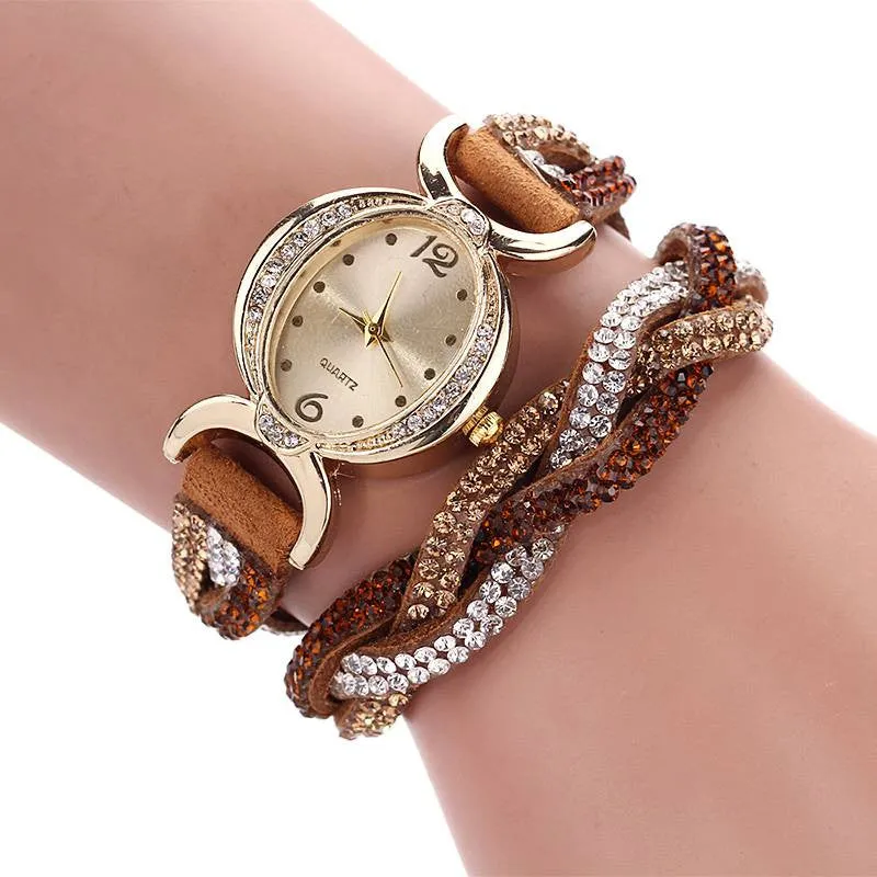 Fashion New Arrive Luxury Rhinestone Bracelet Women Watch Wristwatch Watch Women Watches Relogio Rhinestone Watch