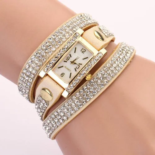 Fashion New Luxury Leather Casual Gold Wristwatch Watch Women Dress Watches Wrist Watches Quartz