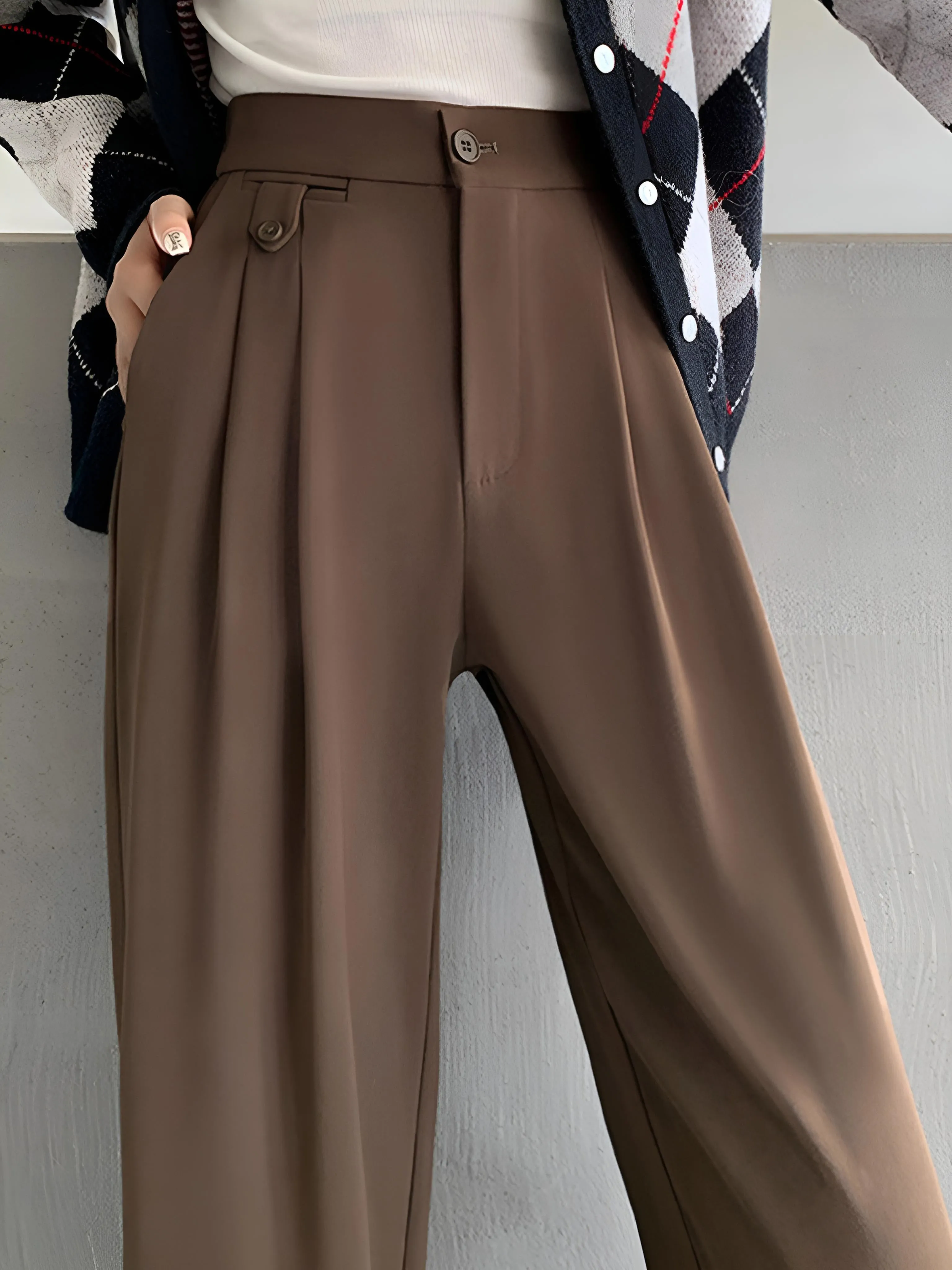 Flowy High-Waisted Palazzo Wide-Leg Pants