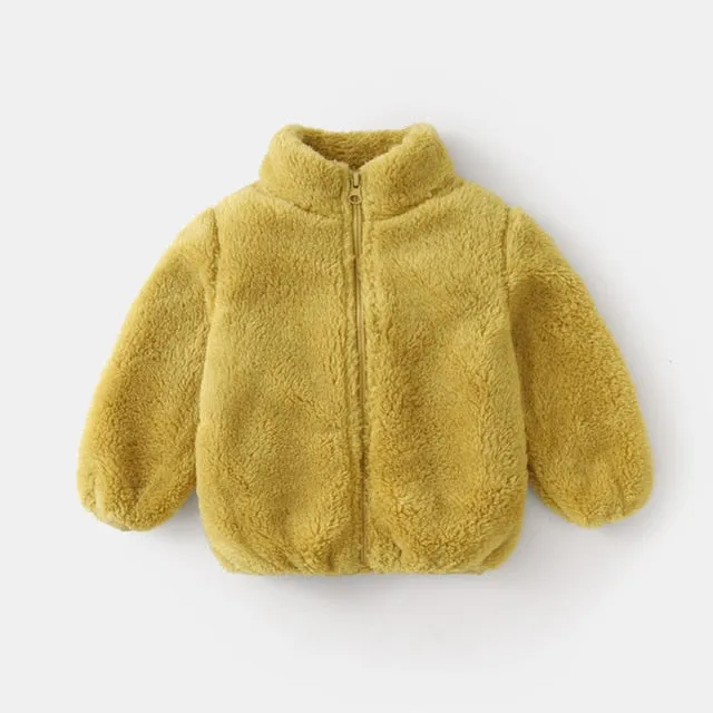 Fluffy Teddy Jacket - Brown Cocoa