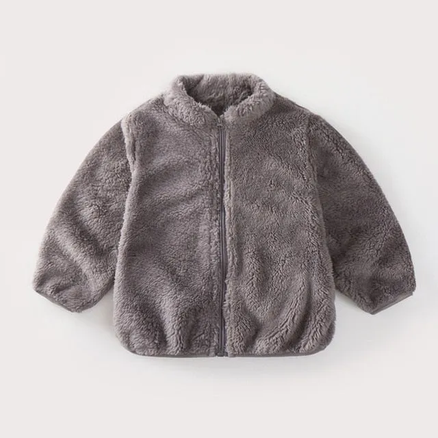 Fluffy Teddy Jacket - Brown Cocoa