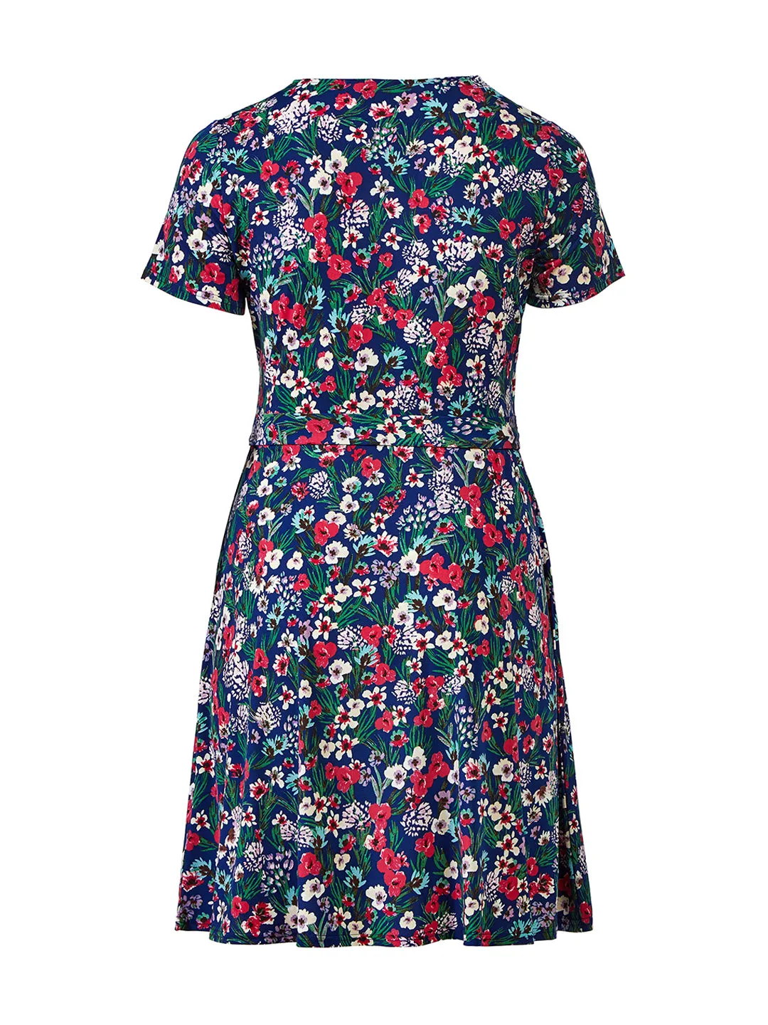 Garden Floral Vivacious Perfect Faux-Wrap Dress