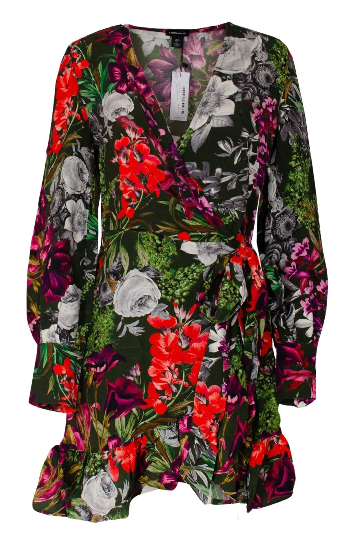 Garden Floral Wrap Dress