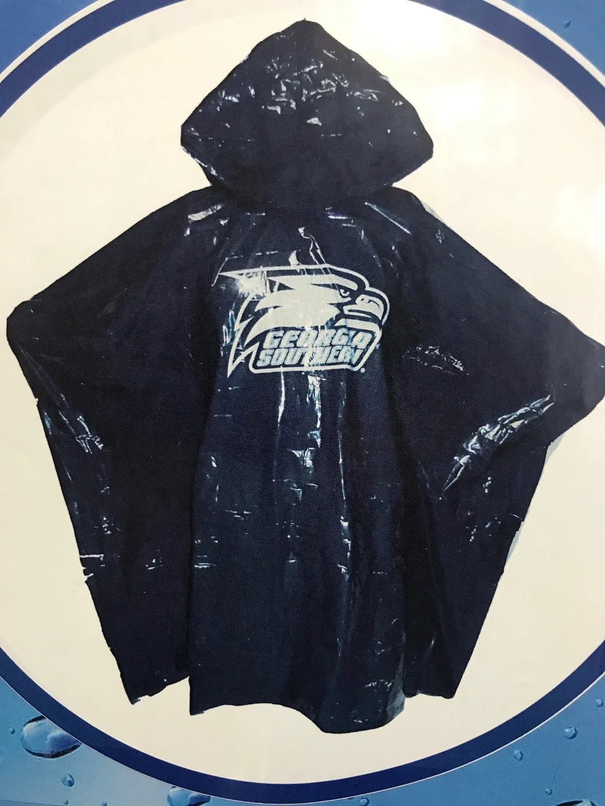 Georgia Southern Emergency Rain Poncho - Navy