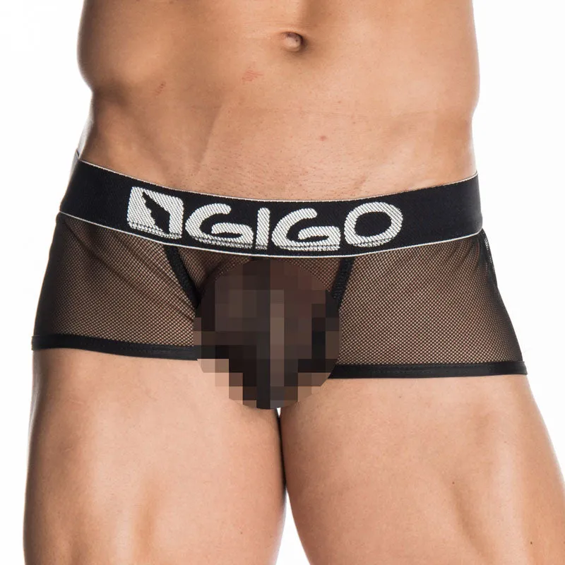 Gigo SHADOW BLACK Short Boxer Underwear G02131 Size XL