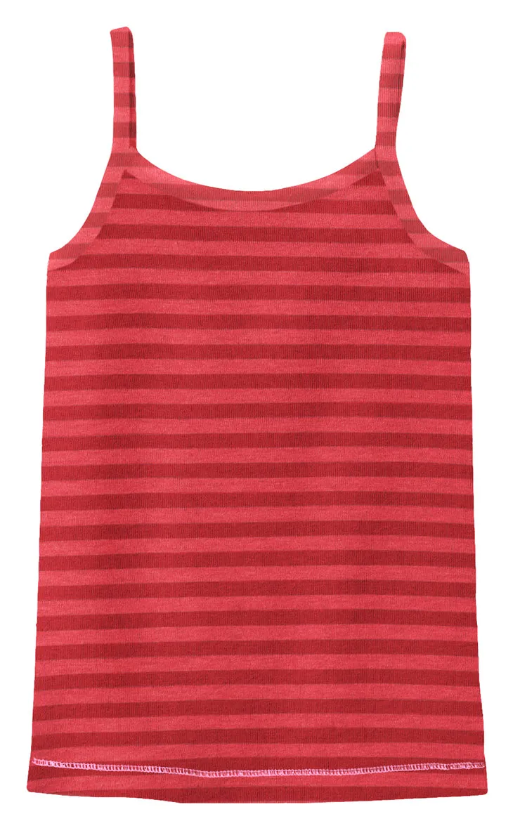 Girls Camisole - Stripes | Red