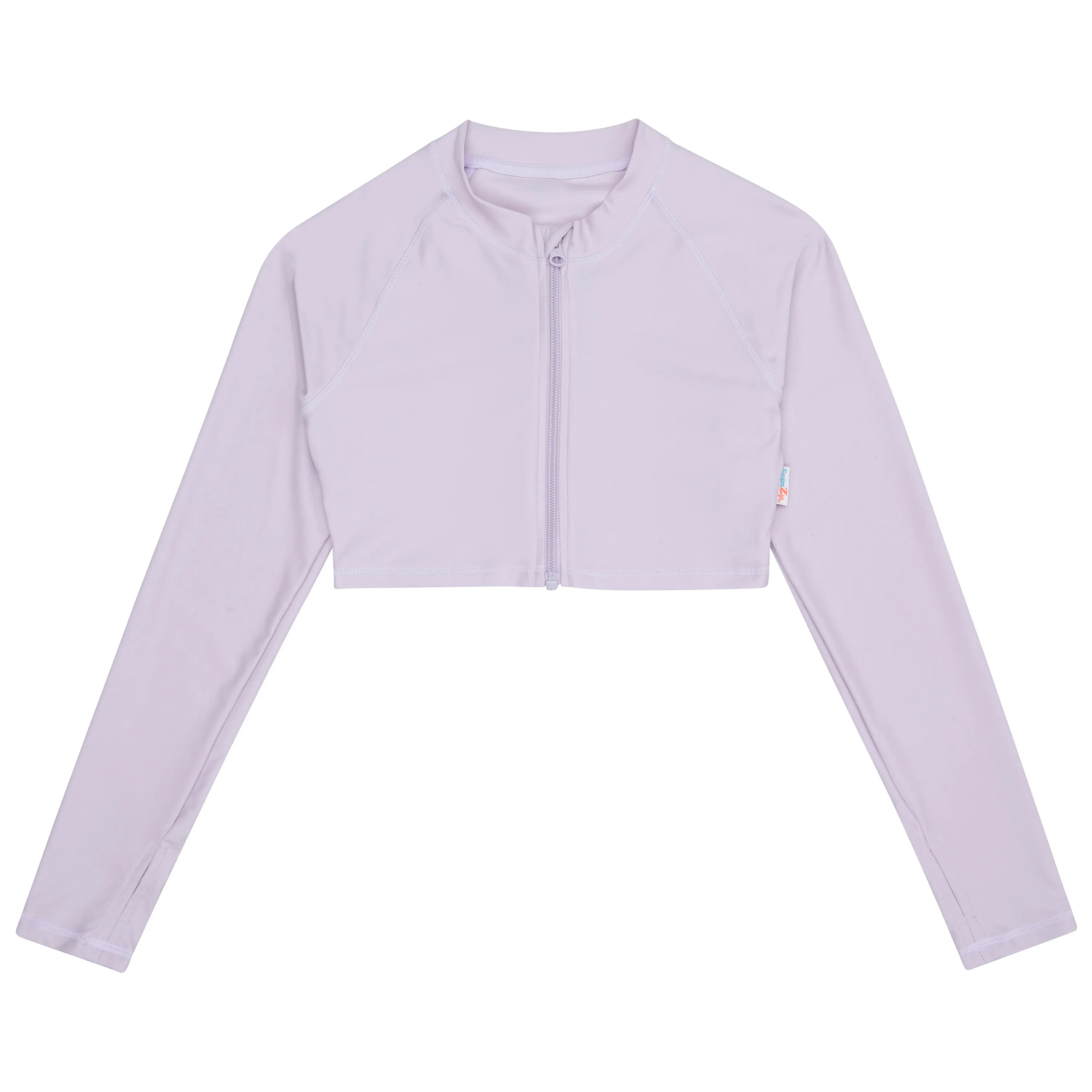 Girls Long Sleeve Crop Rash Guard | "Orchid"