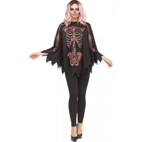 Glitter Skeleton Poncho