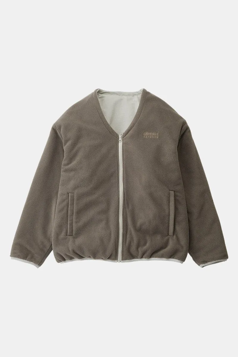 Gramicci Reversible Fleece Cardigan (Taupe)