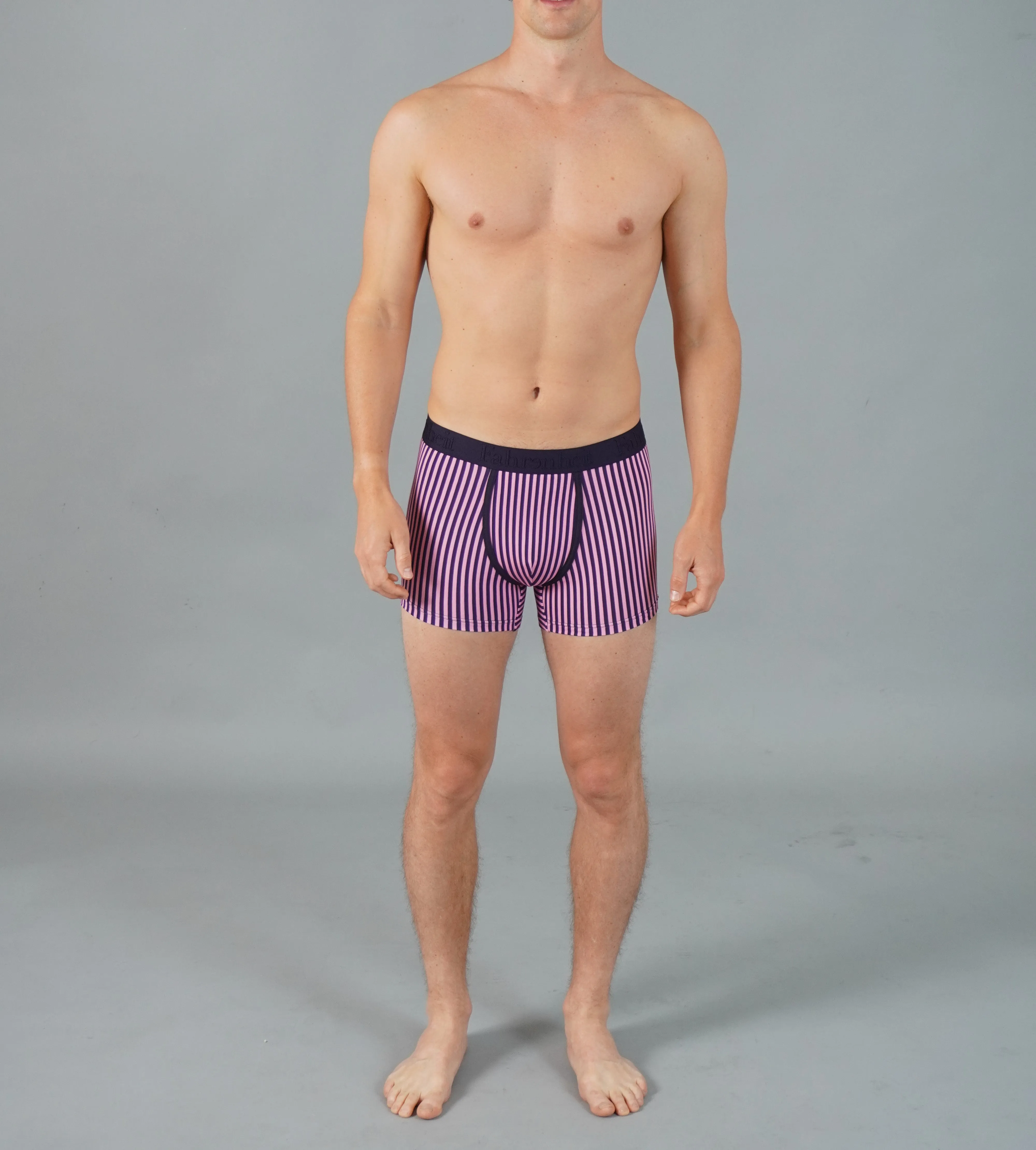 Grant Trunk | Vertical Stripe Pink/Navy