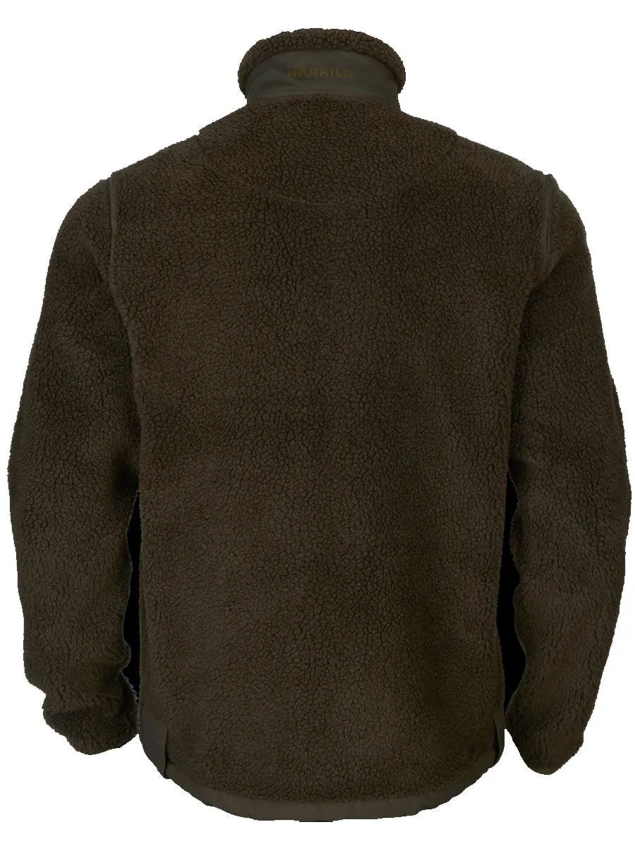 HARKILA Rurik Teddy Fleece Jacket - Mens - Shadow Grey/Willow Green