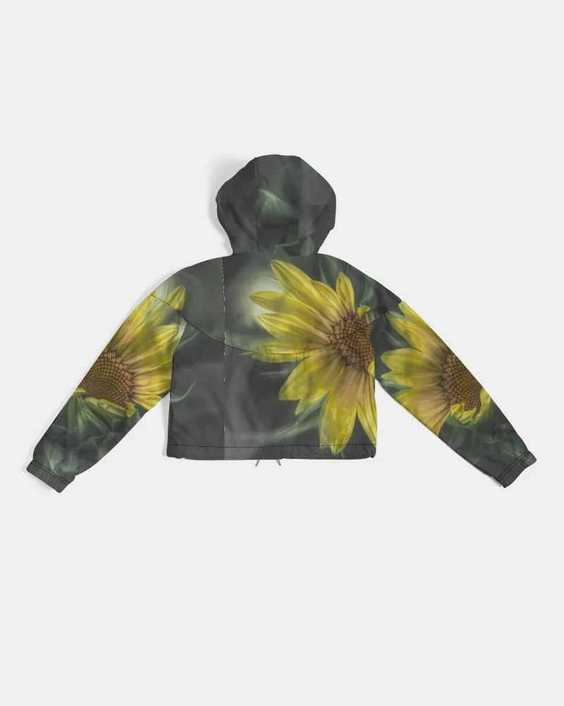 Hello Sunshine Vibe Fashion Cropped Windbreaker