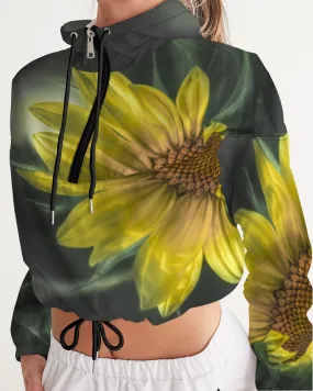 Hello Sunshine Vibe Fashion Cropped Windbreaker