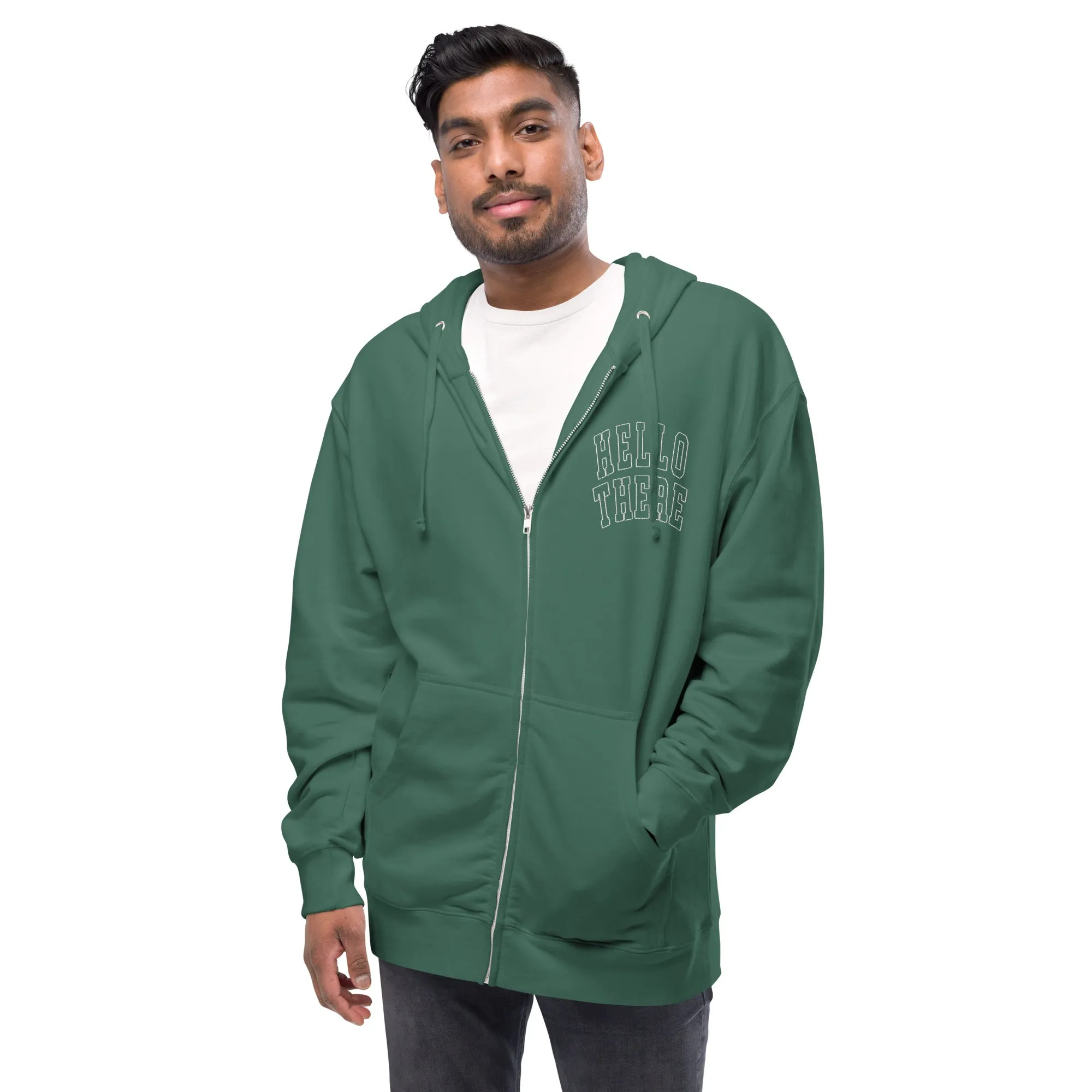 Hello There Premium Zip Up Hoodie