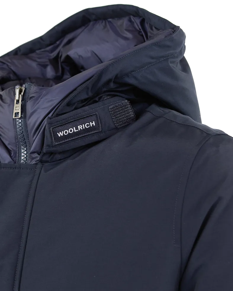 Heren Polar High Collar Parka Blauw