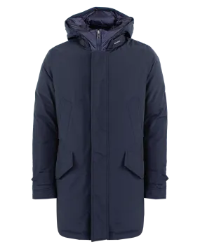 Heren Polar High Collar Parka Blauw