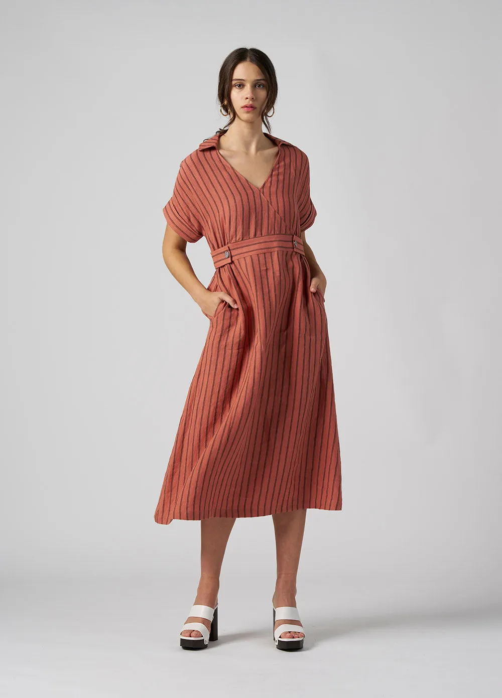 Highway Dress in Terracotta