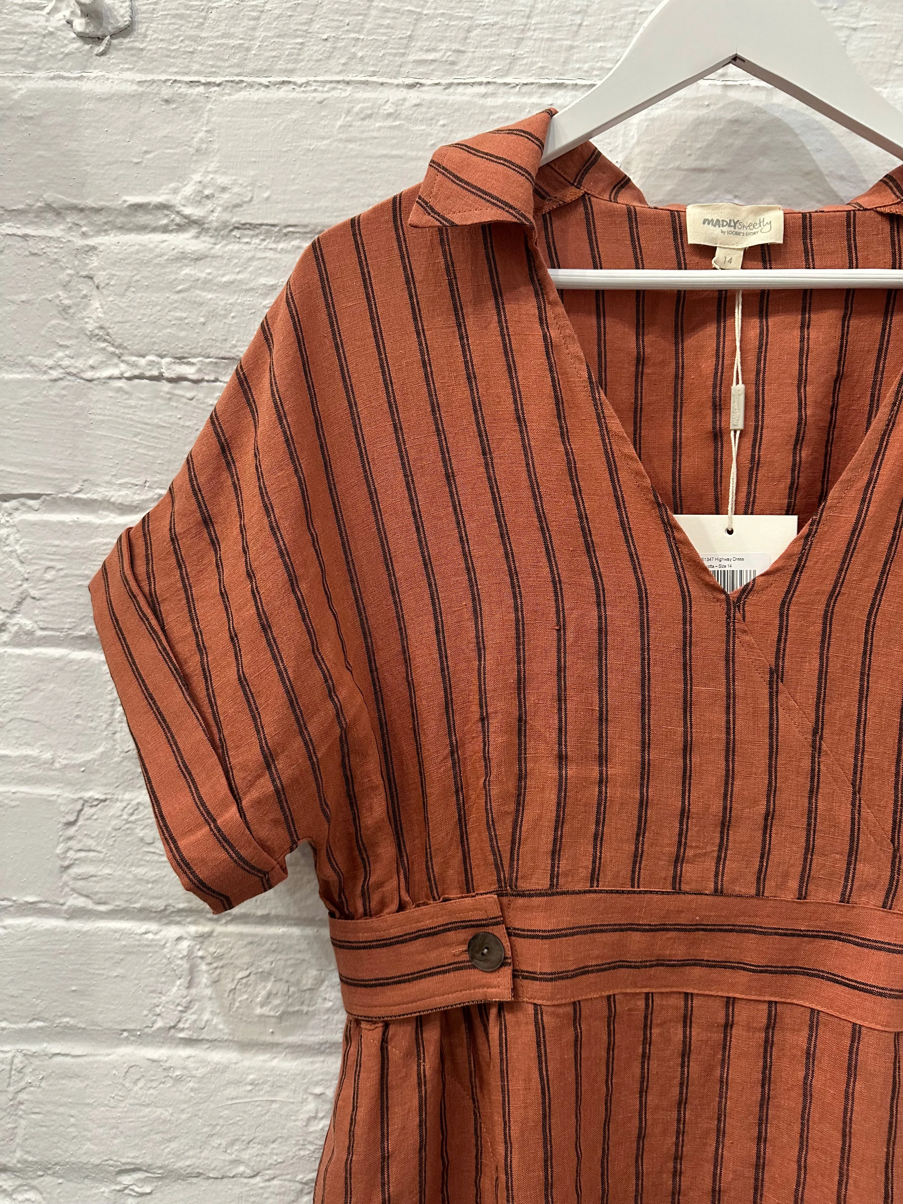 Highway Dress in Terracotta