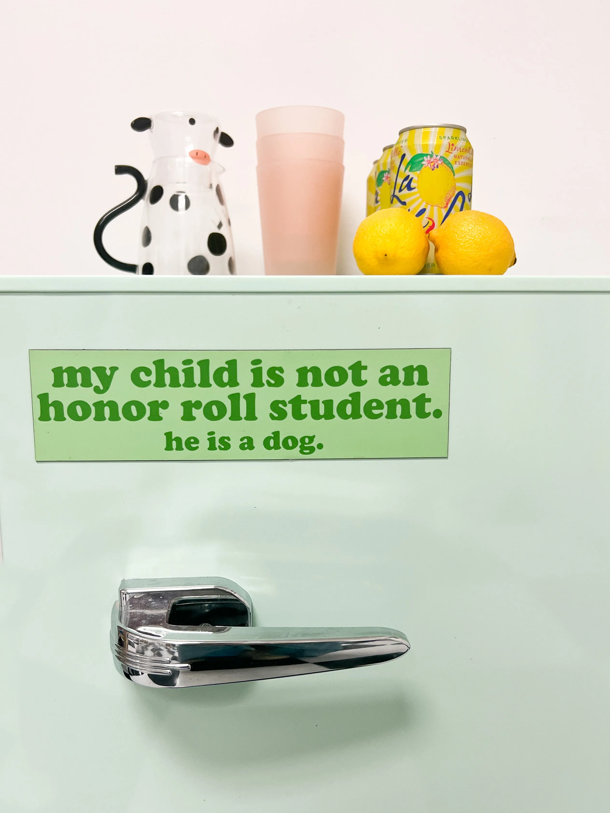 Honor Roll Dog Car Magnet - Green