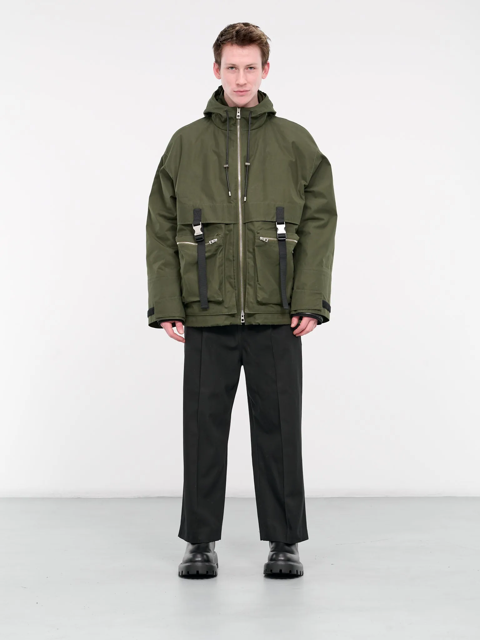 Hooded Parka (H526Y02W64-OLIVE-GREEN)