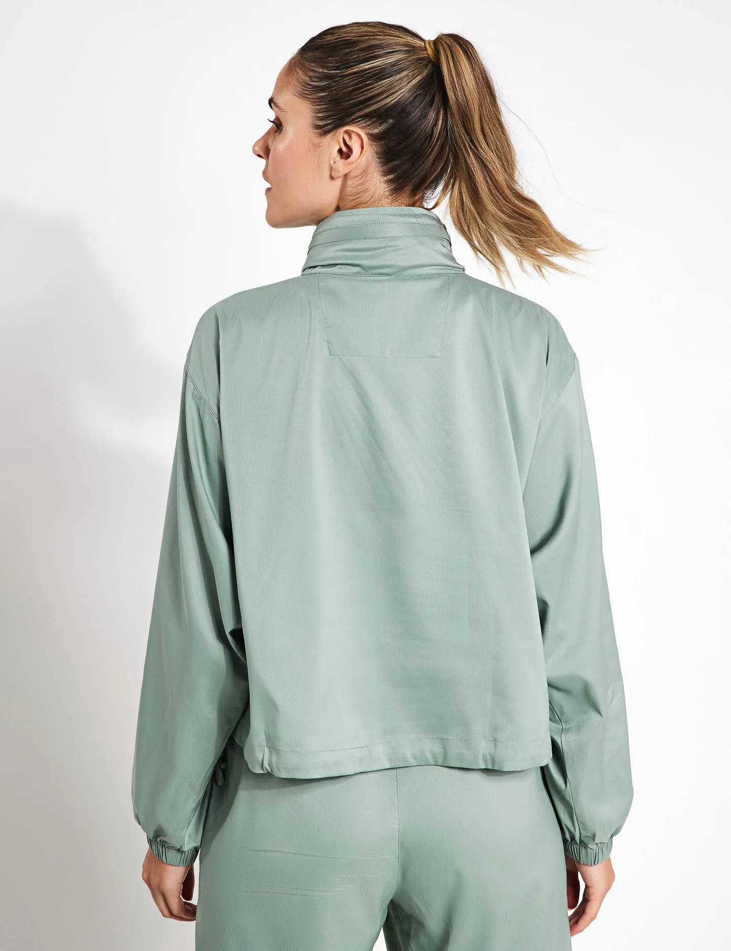 Hummingbird Half Zip Windbreaker - Chinoiserie